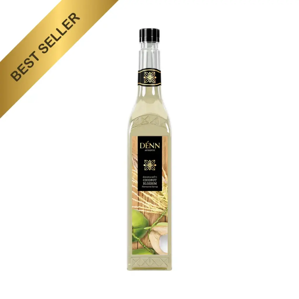 ไซรัปกลิ่นช่อดอกมะพร้าว ตรา เด่น Den coconut blossoms Flavored Syrup 760 ml. (05-9369)