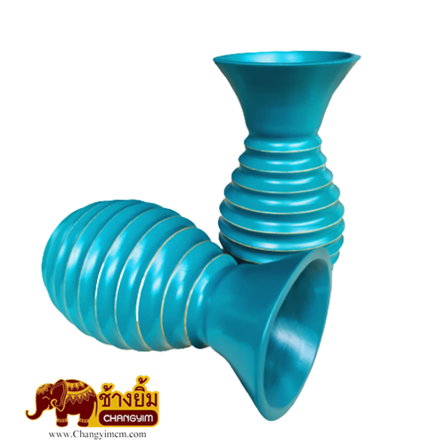 แจกันขูดข้างปากเปิด สูง 14 นิ้ว