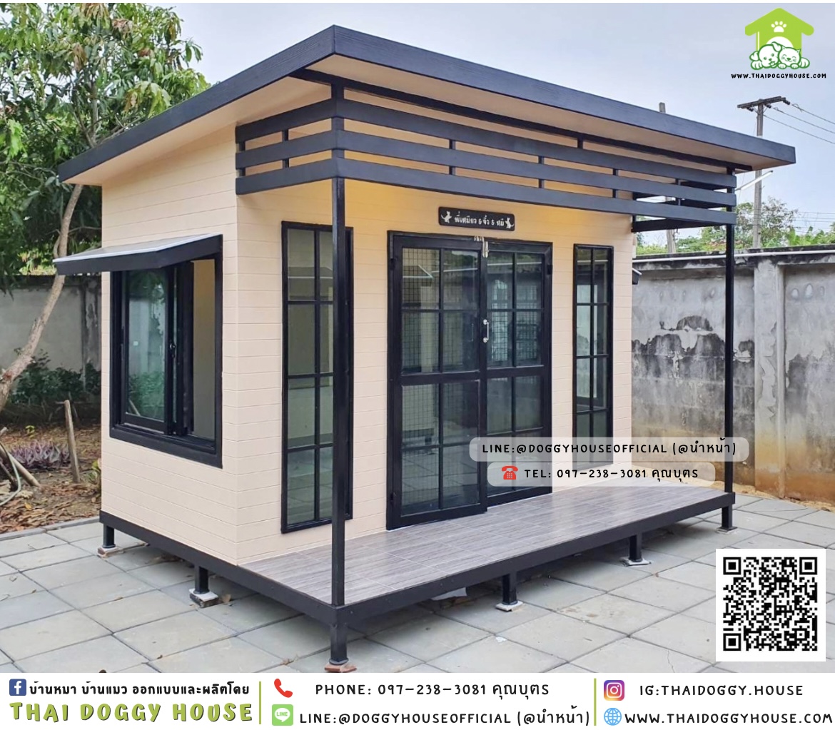 บ้านแมว รองรับการติดแอร์ แบบบ้าน 𝐌𝐨𝐝𝐞𝐫𝐧 𝐬𝐭𝐲𝐥𝐞 🏡🌳