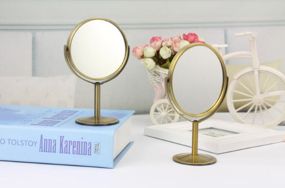 กระจกตั้งโต๊ะได้,กระจกตั้งโต๊ะขนาด14*9cm