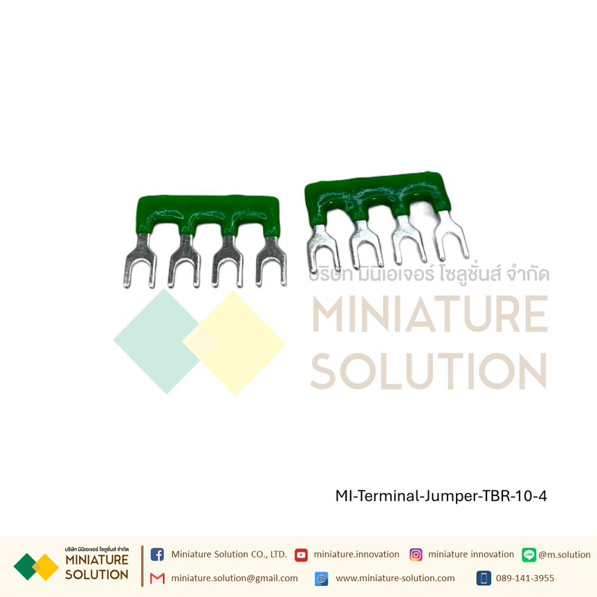(ราคา ต่อชิ้น) Terminal Jumper : จั๊มเปอร์สำหรับเทอร์มินอล TBR-10 TB1510/TBD10/TBC10 (Jumper-TBR-10-4 ช่อง)