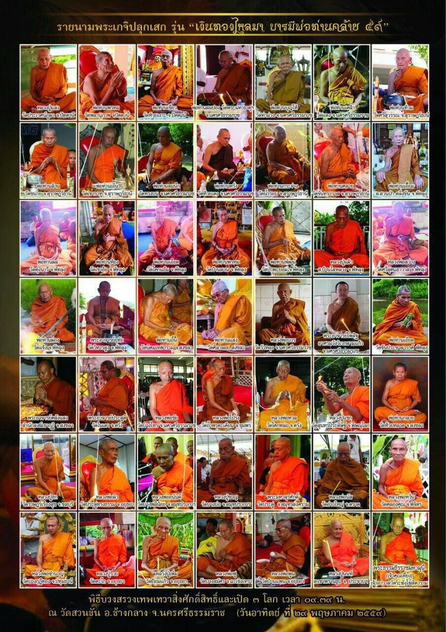 เหรียญพ่อท่านคล้าย(1) รุ่นเงินทองไหลมา วัดสวนขัน นครศรีธรรมราช เนื้อทองแดง ปี 2559