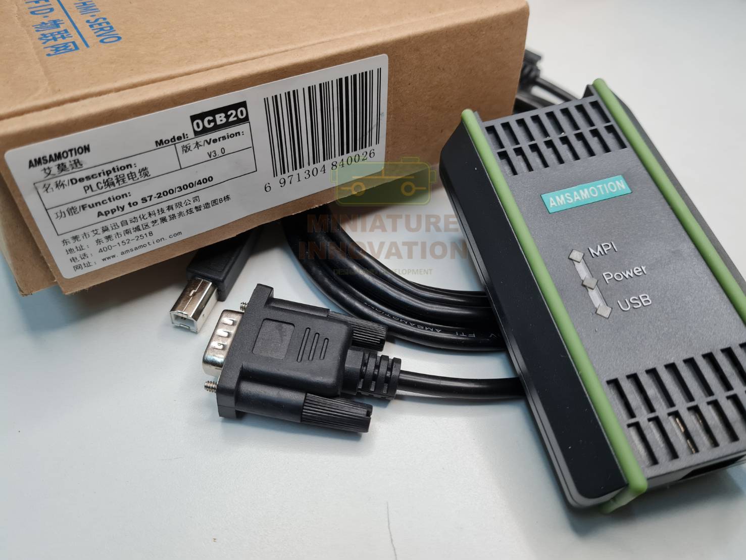 สาย Link Siemens โหลดโปรแกรม PLC ยี่ห้อ Siemens รุ่น 6ES7972-0CB20-0XA0 สำหรับ S7-200/300/400