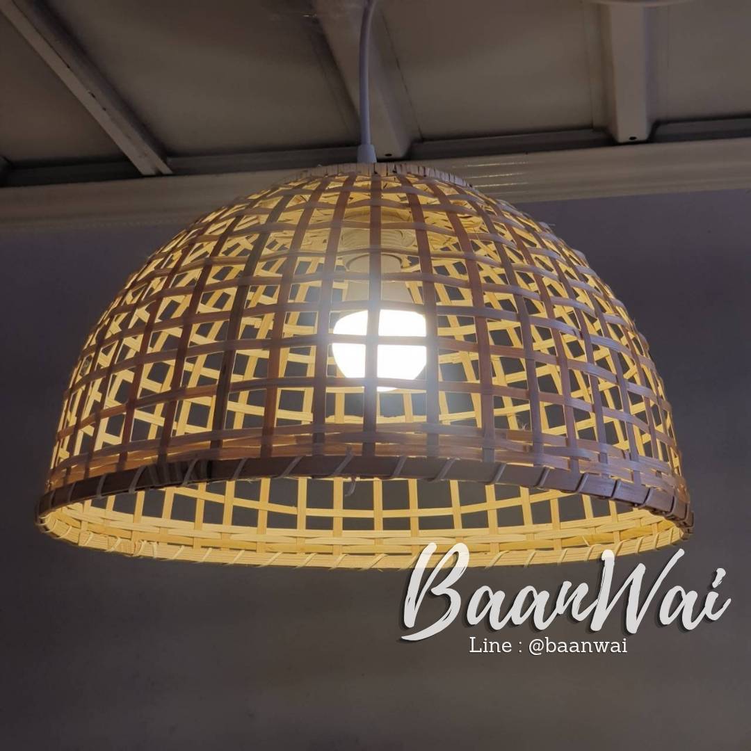 โคมไฟทรงสุ่ม โคมไฟไม้ไผ่ โคมไฟสุ่มไก่ มี 3 ขนาด