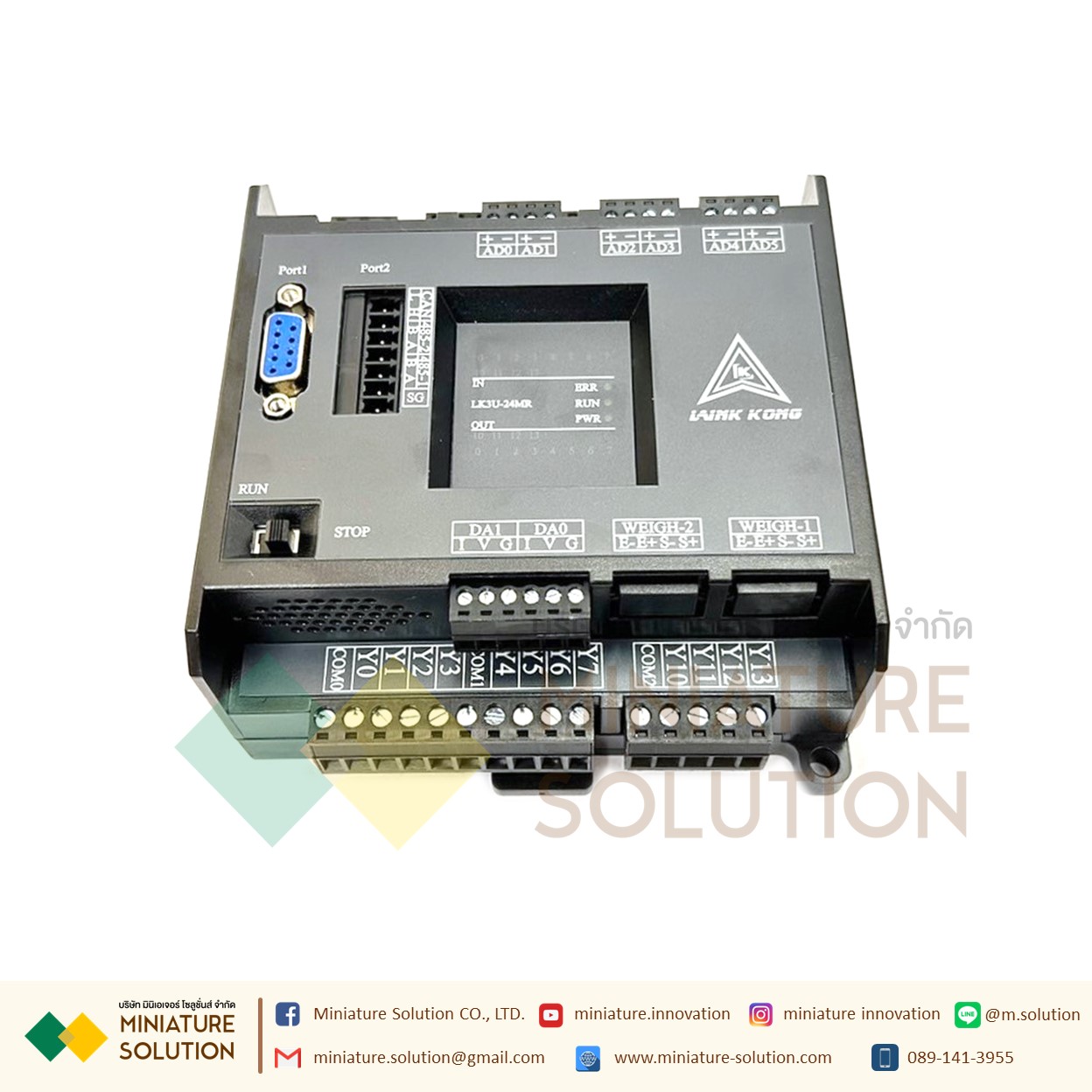 PLC LK3U-24MR-6AD-2DA MITSU GXWork