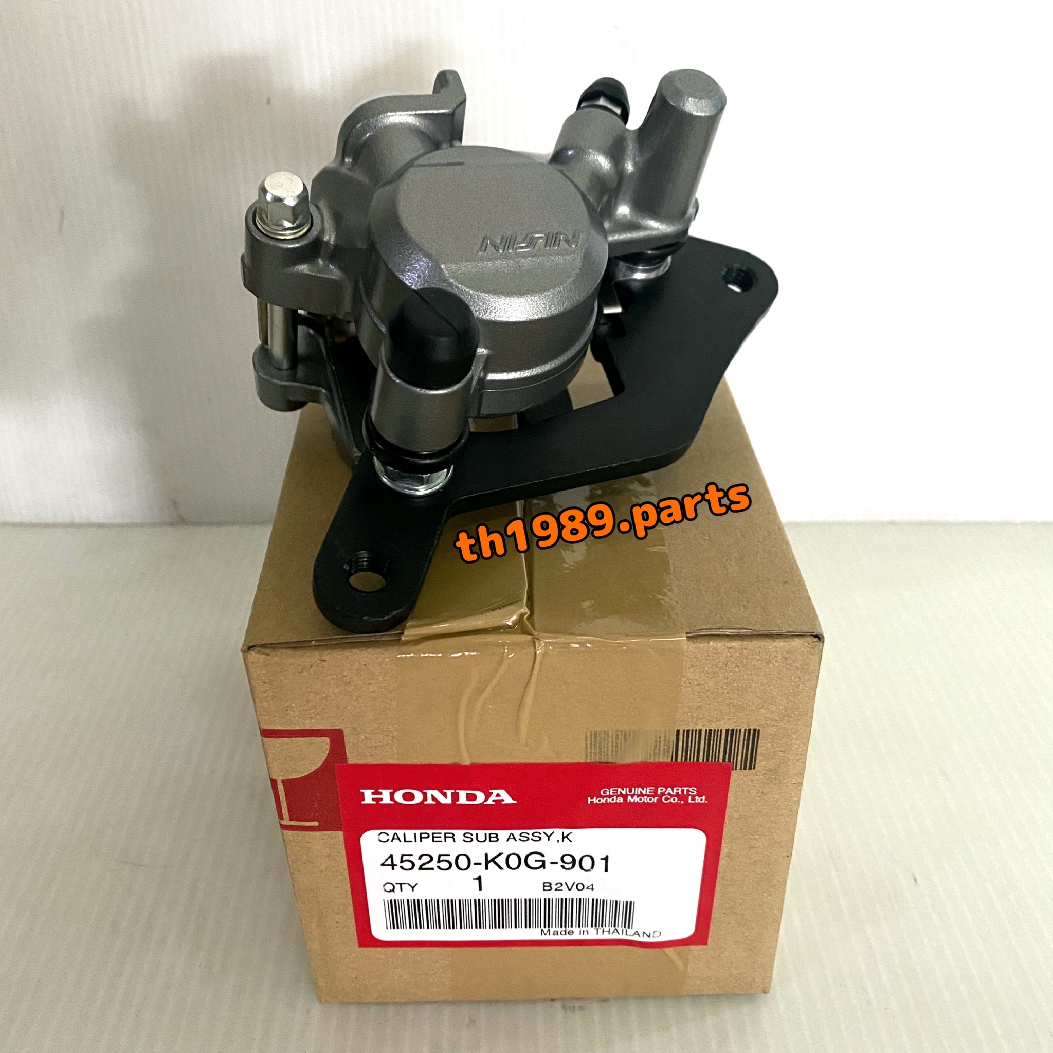 45250-K0G-901 ชุดคาลิเปอร์เบรกหน้าสีเงิน WAVE125I 2016-2020 , C125 2019-2021 อะไหล่แท้ HONDA