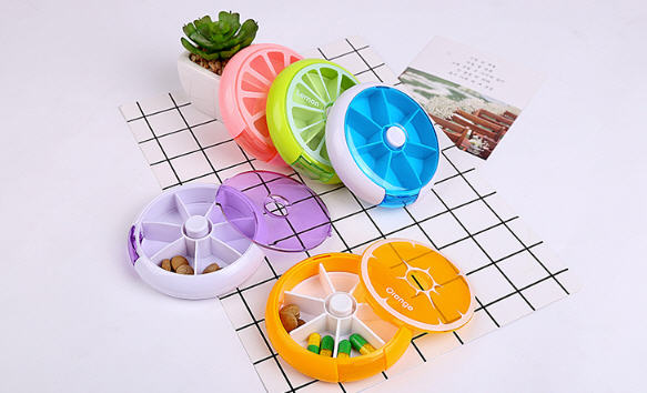 กล่องใส่ยา,กล่องใส่ยาพกพา,กล่องใส่ยา7ช่อง