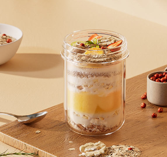 แก้วพร้อมช้อนสแตนเลส,430ml