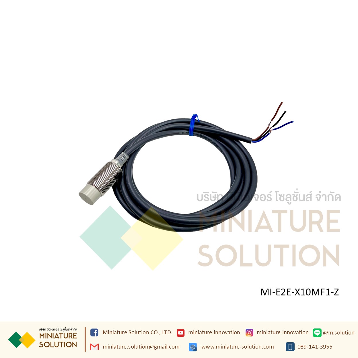 OMRON Proximity Sensor เซ็นเซอร์จับโลหะ ระยะจับ 2/10/14 มิล SIZE 8/18mm/M8 ไฟเลี้ยง 12-24 VDC PNP/NPN-NO