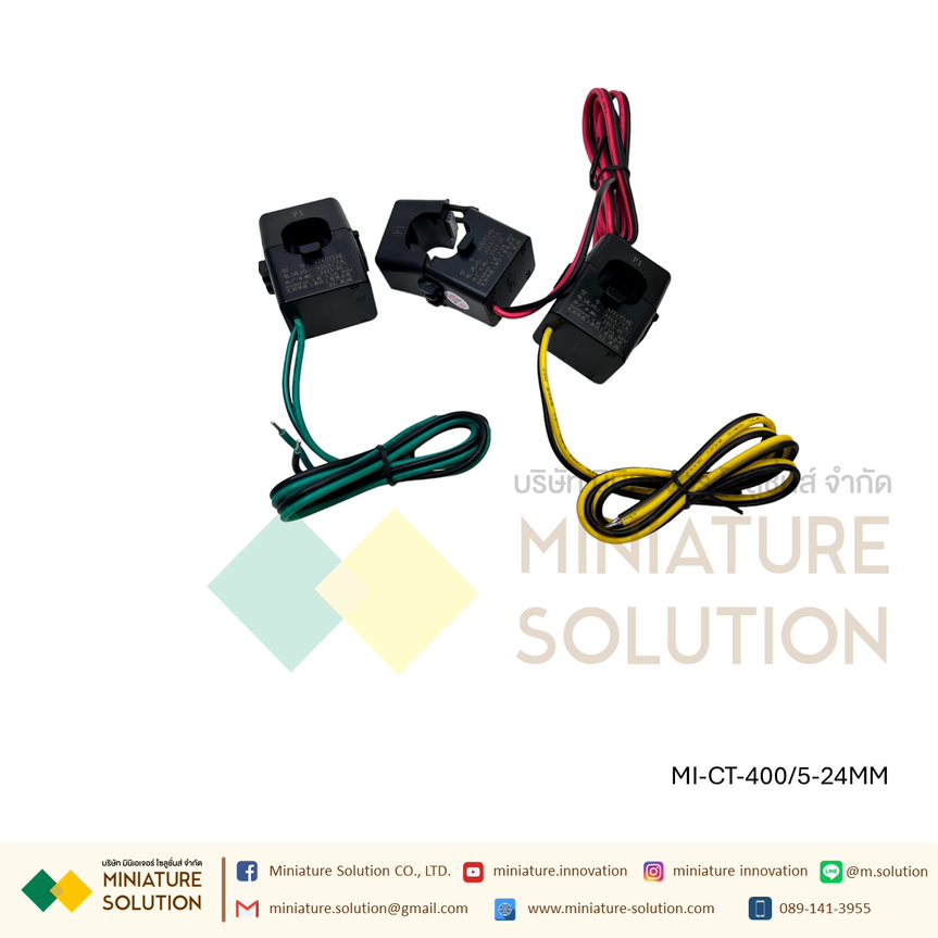 CT ขนาดเล็ก หม้อแปลงกระแสไฟฟ้า KT24/36/50 open current transformer 50/5A-2000/5A 0.5 class คอยล์หม้อแปลงกระแสไฟฟ้า SENSOR (400/5 : 24MM)