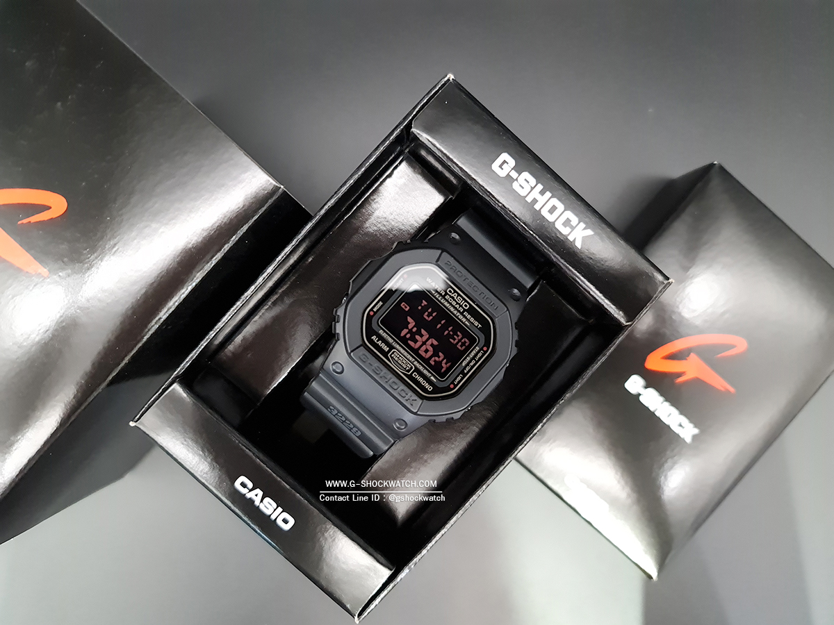 CASIO G-SHOCK นาฬิกาข้อมือ นาฬิกากันน้ำ นาฬิกาของแท้ ประกันศูนย์ CMG 1 ปี รุ่น DW-5600MS-1D