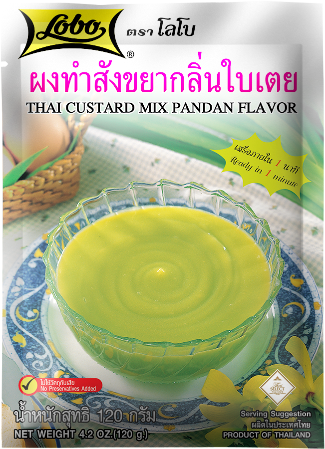 ผงทำสังขยา กลิ่นใบเตย ตราโลโบ ขนาด 120 กรัม (05-1239)
