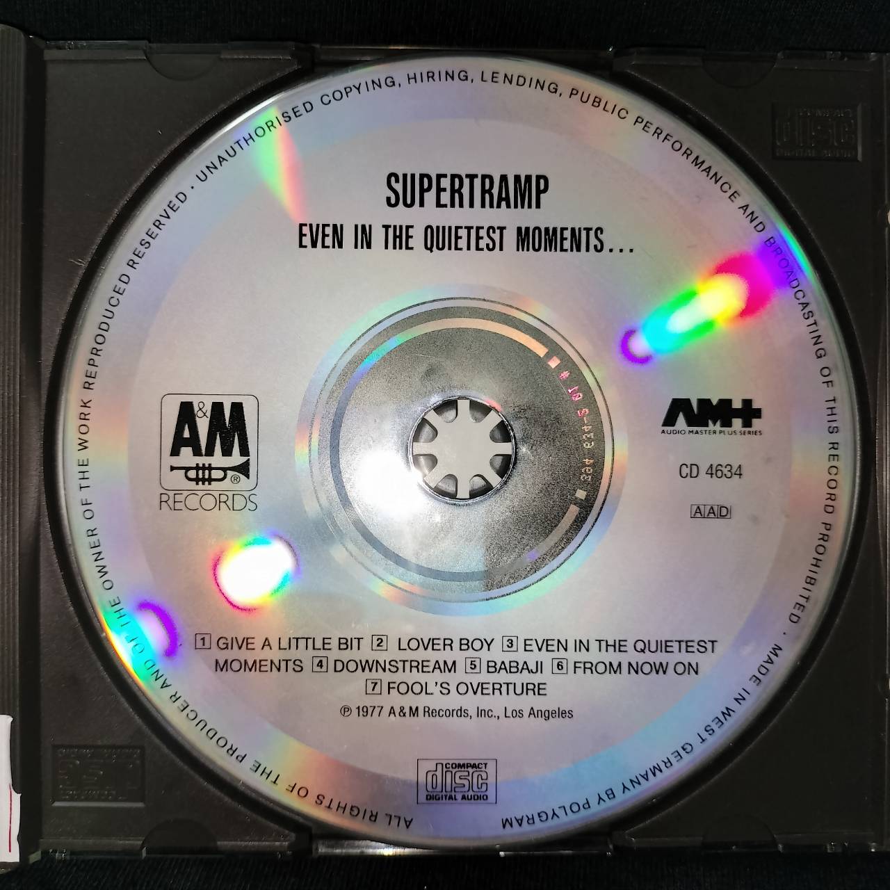 Supertramp – Even In The Quietest Moments... / USA / แผ่นดี