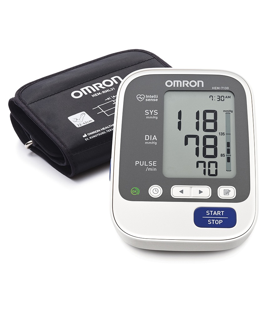 เครื่องวัดความดันโลหิตทางต้นแขน Omron รุ่น HEM-7130L (Cuff ใหญ่พิเศษ)