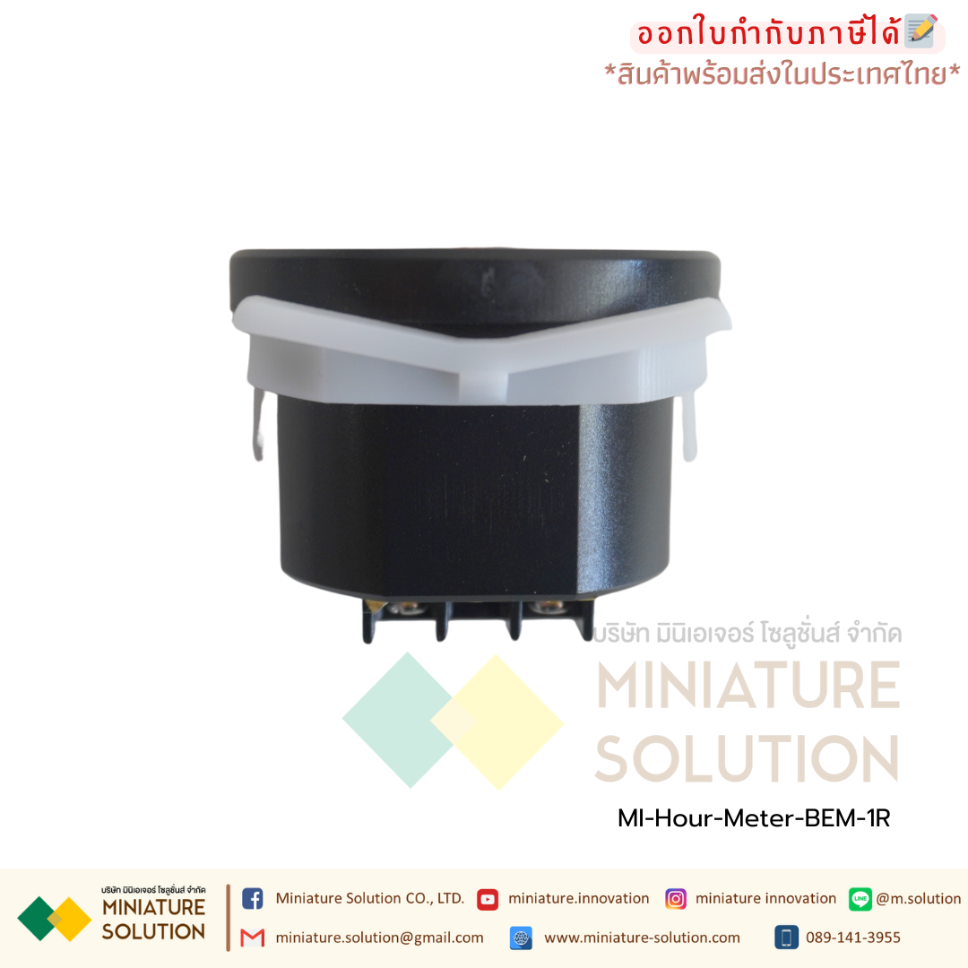 BERM Hour Meter เครื่องนับชั่วโมงการทำงาน มิเตอร์นับชั่วโมง Hourmeter Gauge แบบดิจิตอลแบบอนาล็อก 220VAC (BEM-1D)(BEM-1R)
