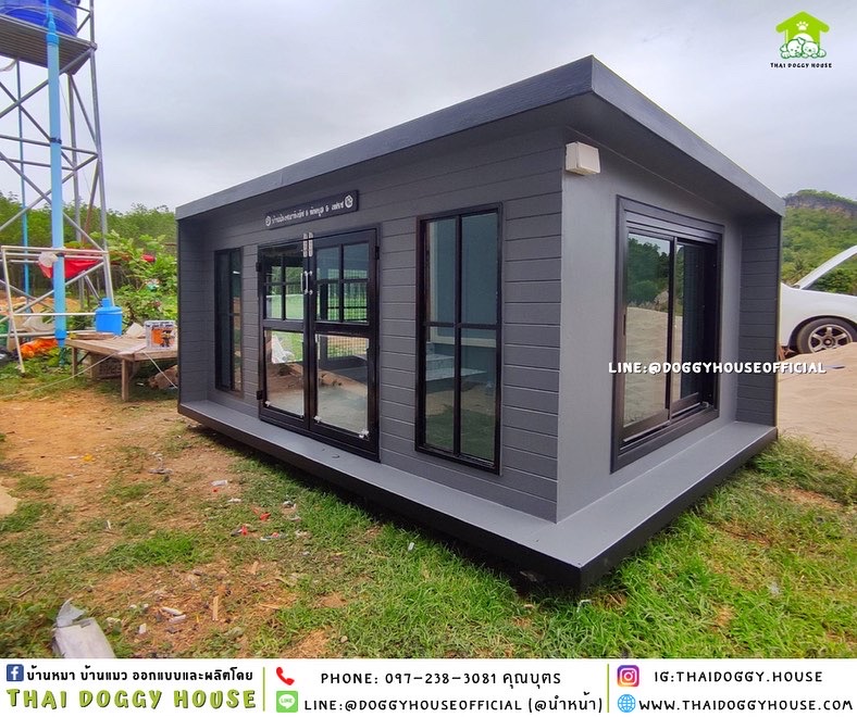 บ้านหมา รองรับการติดแอร์ แบบบ้าน 𝑩𝑶𝑿 𝑺𝑻𝒀𝑳𝑬
