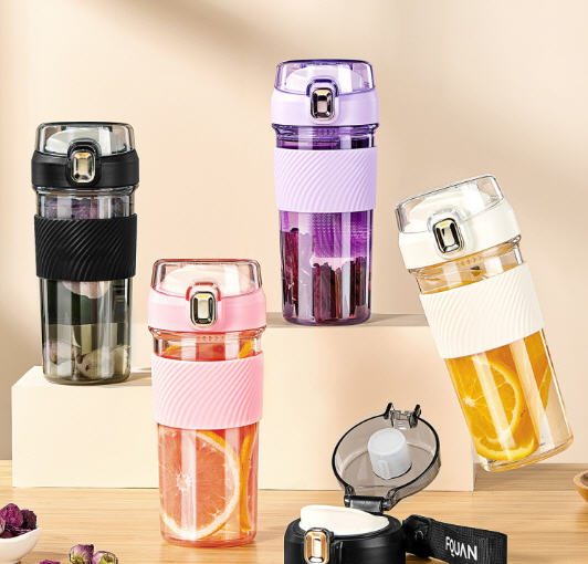 แก้วพลาสติก,แก้วพลาสติกพร้อมที่กรองชา,500ml,630ml