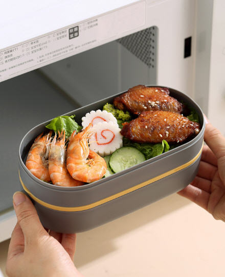 กล่องข้าว,กล่องใส่ข้าวพลาสติก,กล่องใส่ข้าวพลาสติก2ชั้น,1,000ml