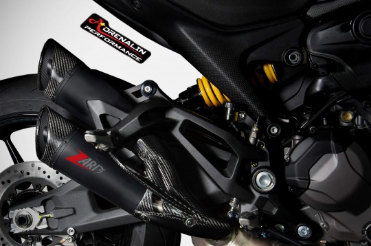 ท่อ Zard สลิปออนคู่ สีดำ สำหรับ Monster 937 (For Exhibition only)