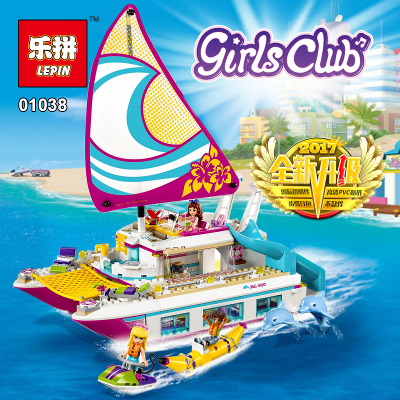 เลโก้จีน LEPIN.01038 ชุด Friends Sunshine Catamaran