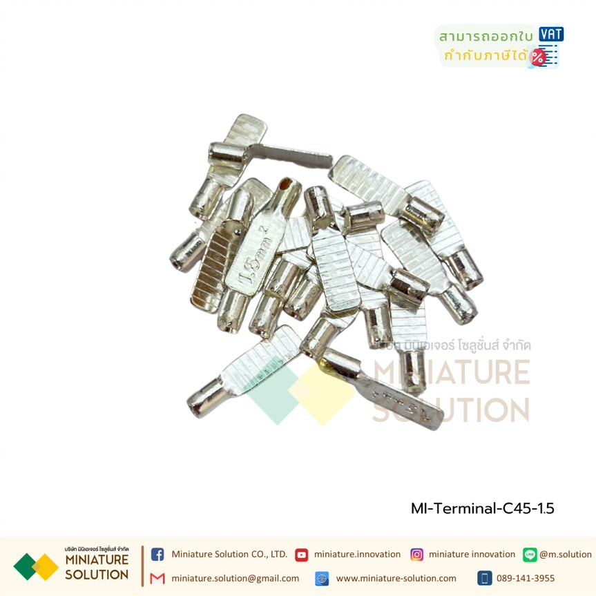 (10 ชิ้น/1 ชุด) หางปลาตรง แบบเปลือย หางปลาต่อเบรกเกอร์ C45-6/10/16/25/35/50/70 (C45-1.5)