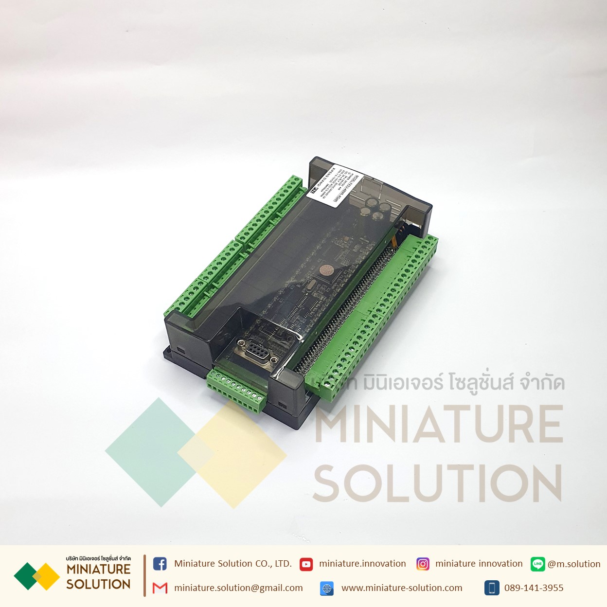 PLC LX3U บอร์ดควบคุมอุตสาหกรรม FX3U-48MR ชนิดอะนาล็อค 6AD+2DA 24 โวลต์ เอาต์พุต Relay RS485
