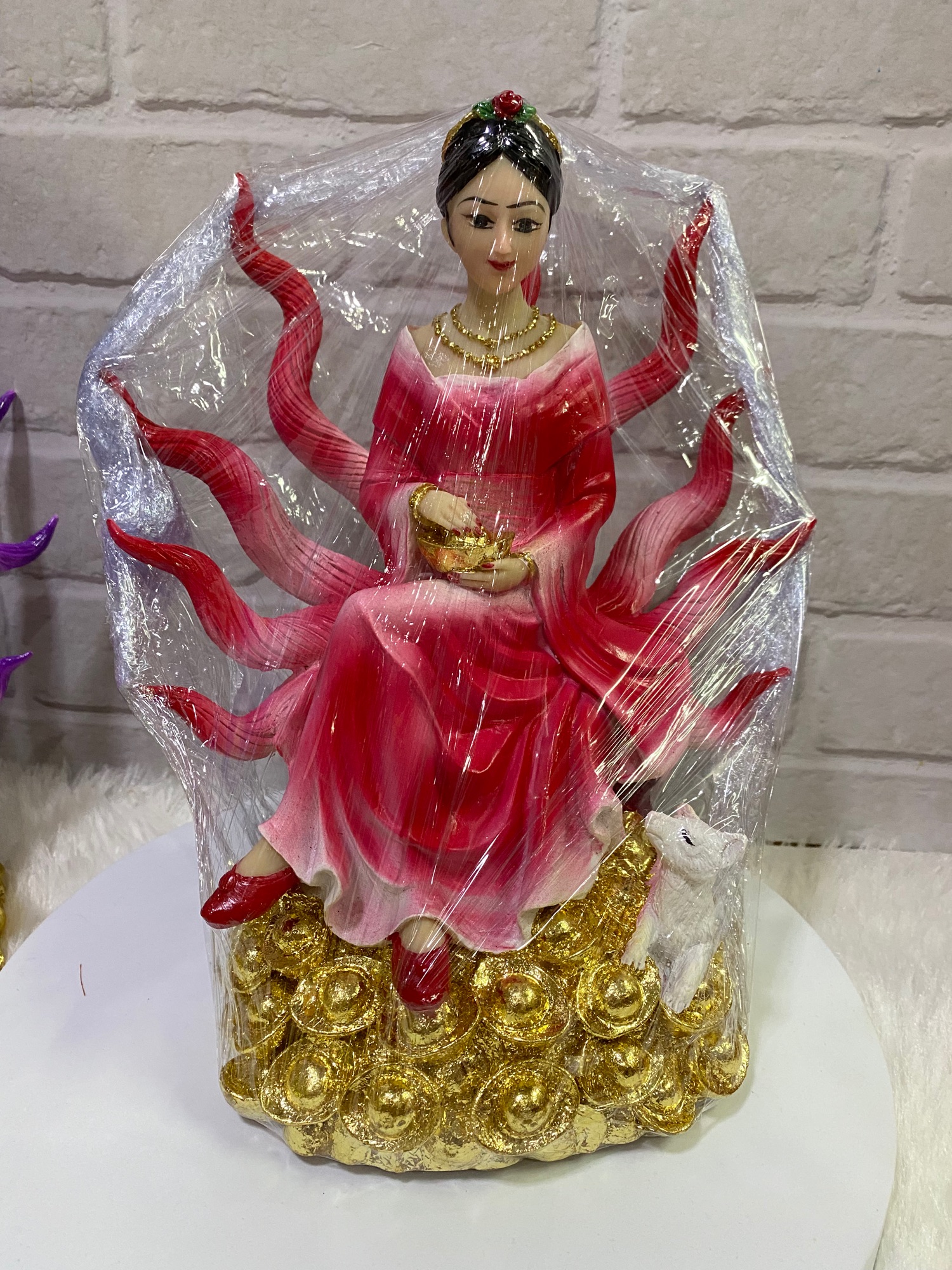 จิ้งจอก9หาง ดึงดูดเพศชาย เรียกเสน่ สูง12นิ้ว งานพรีเมี่ยมเล่นสี