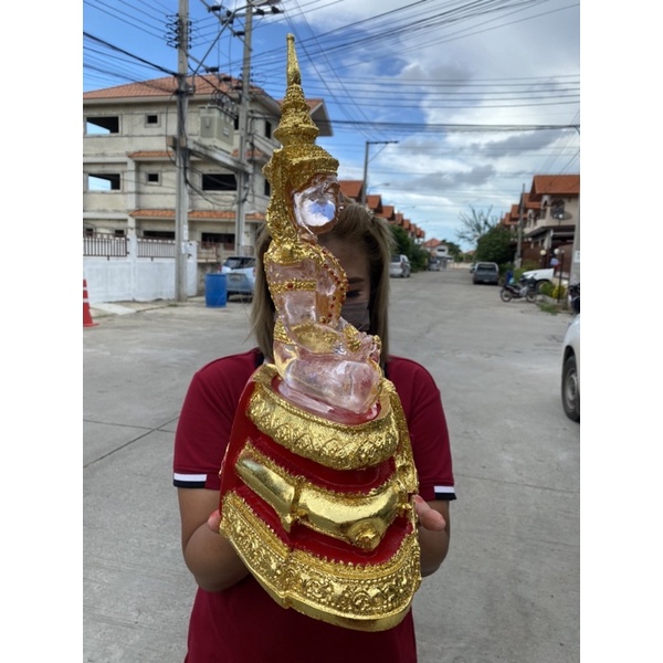 พระเเก้ว พระเเก้วมรกต กว้าง12นิ้ว สูง20นิ้ว