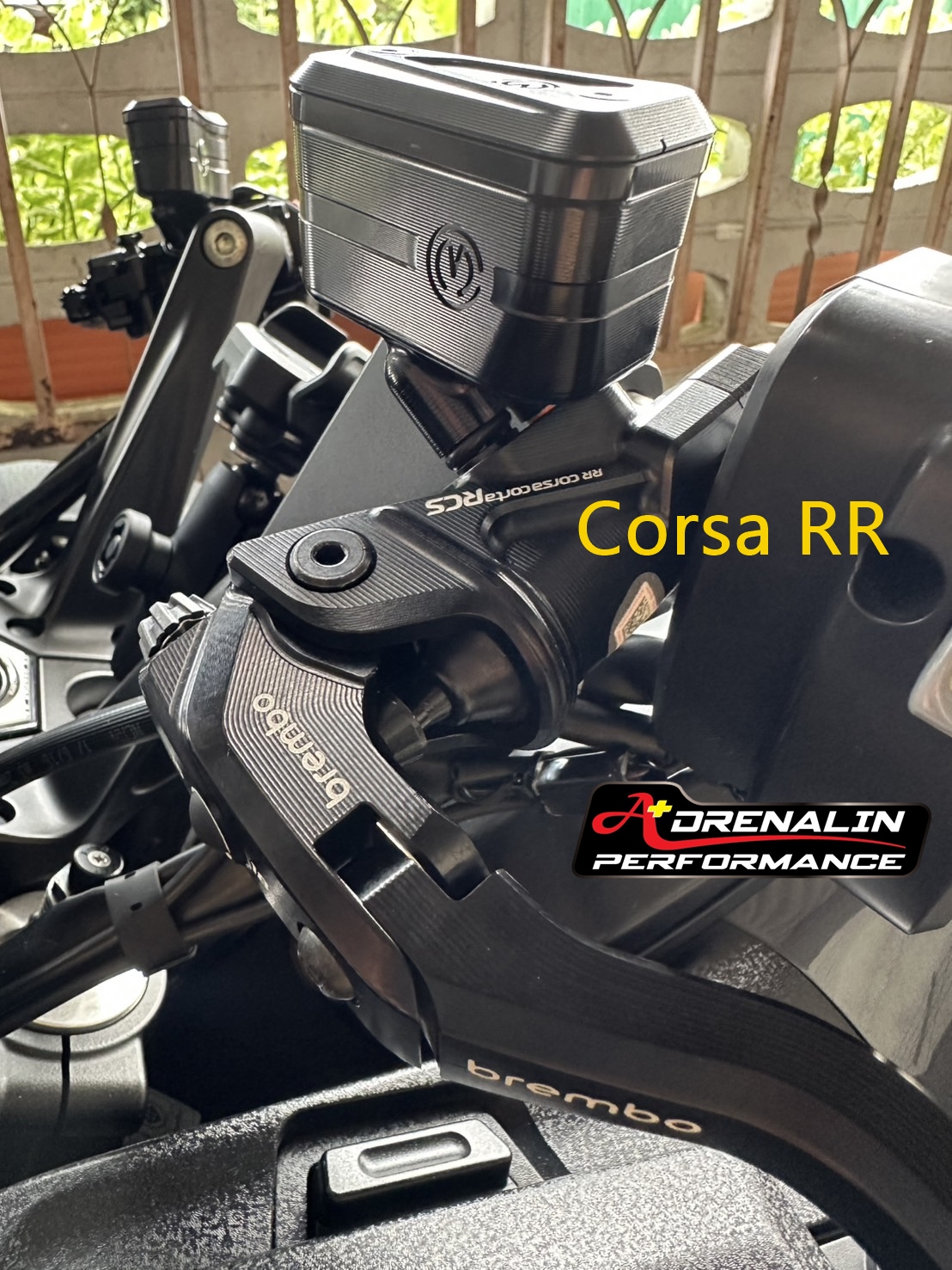 กระปุกน้ำมัน motocorse สำหรับ ปั๊มเบรค และ คลัทช์ Brembo corsa corta / corsa corta RR