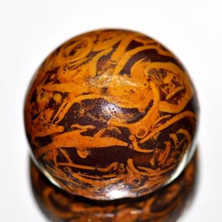 หินสีสวยลายธรรมชาติ (ElephantSkinJasper) 18.20 กะรัต