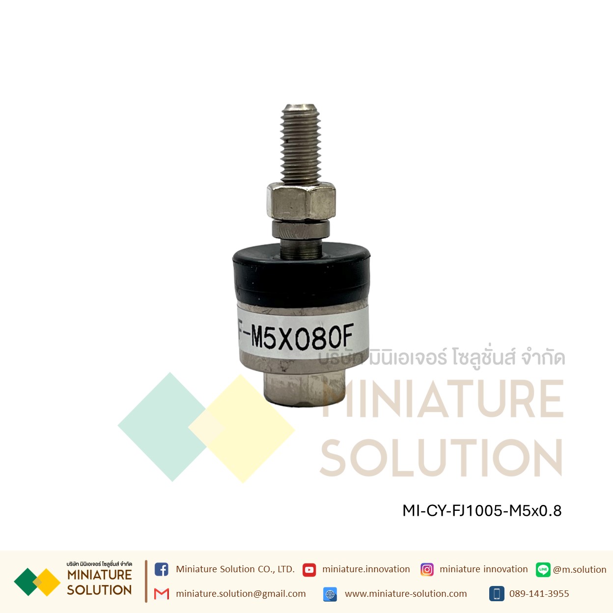 FJ10 JA FD Series- ข้อต่อปลายแกน โฟลดิ้งจ๊อย ข้อต่อกระบอกลม M3 M4 M5 M6 M8 M10 M12 M14