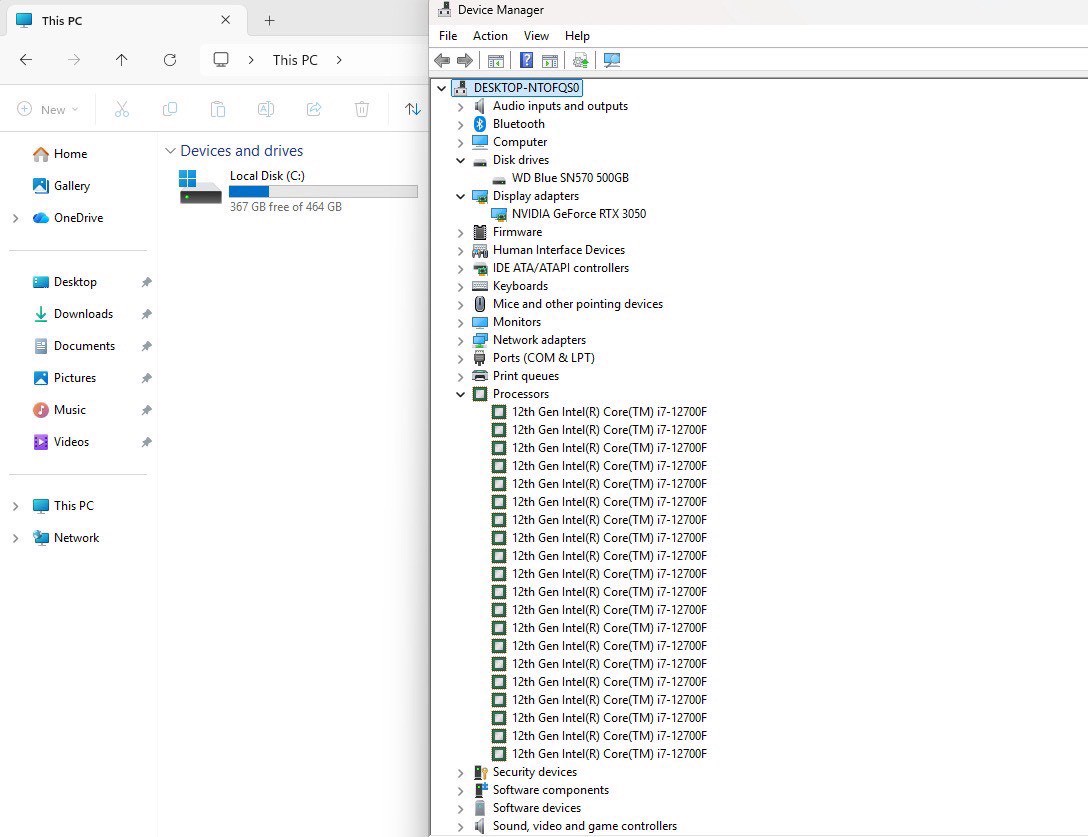PC ประกอบ Intel Core i7-12700F / RTX 3050 / Ram 8GB