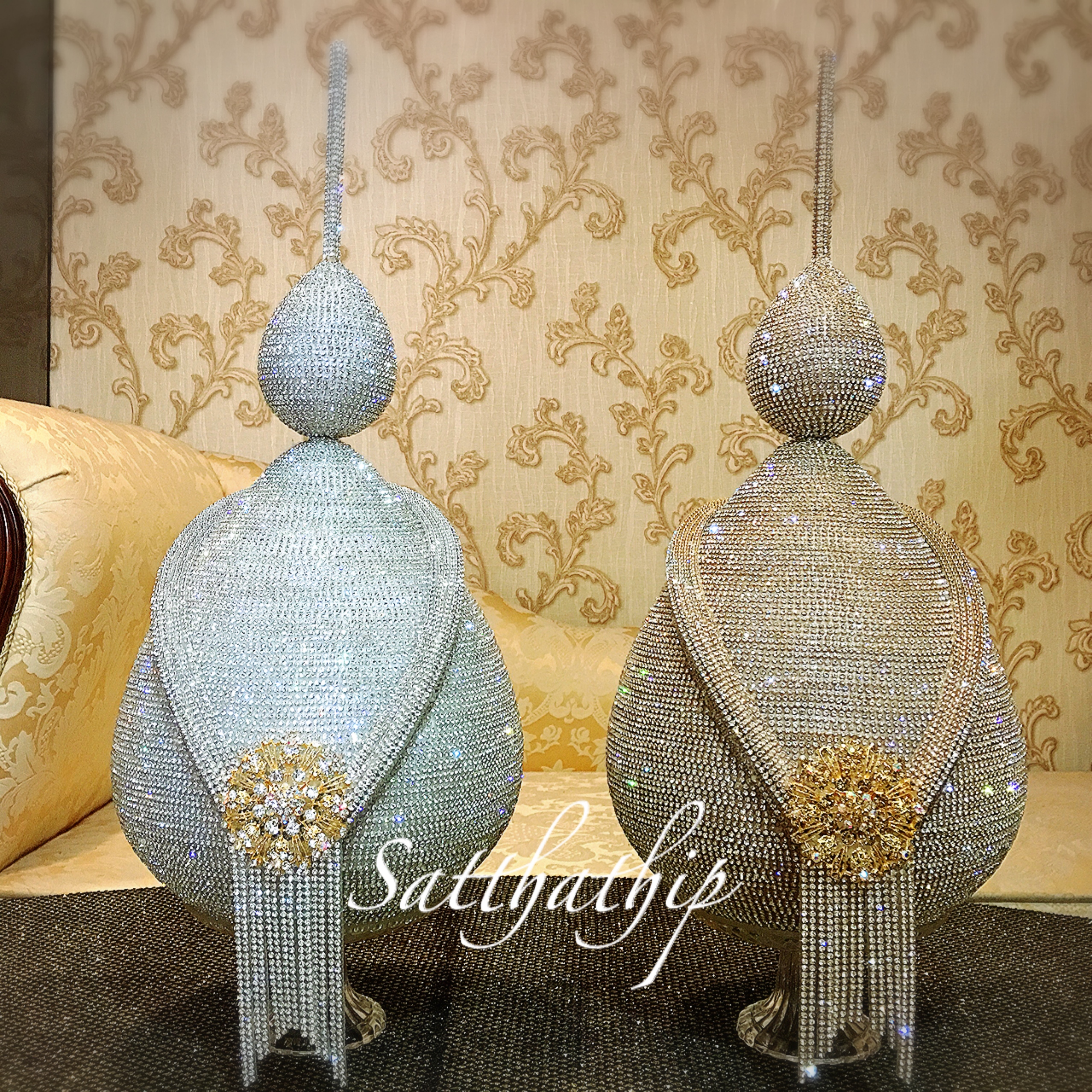 พานพุ่ม - พานพุ่มสักการะ - พานพุ่มเงินทอง - พานพุ่มนพเก้า - Phan bush