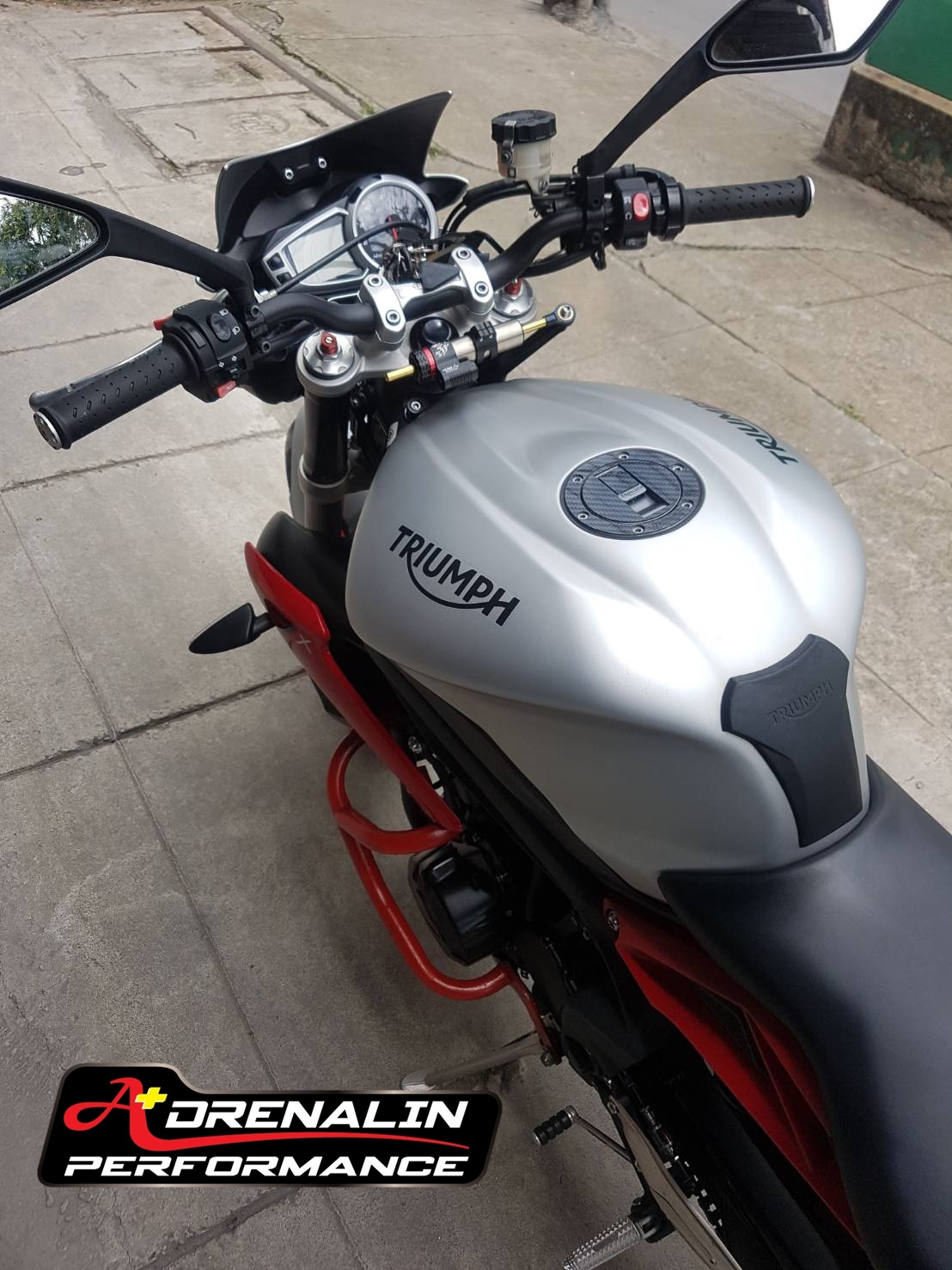 กันสะบัด Matris Dampers พร้อมขาจับ สำหรับ Triumph Street Triple 765 และ 675