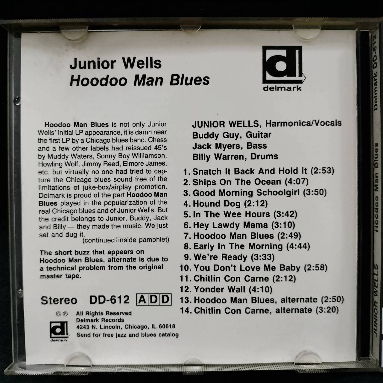 Junior Wells' Chicago Blues Band With Buddy Guy – Hoodoo Man Blues / USA / แผ่นดี