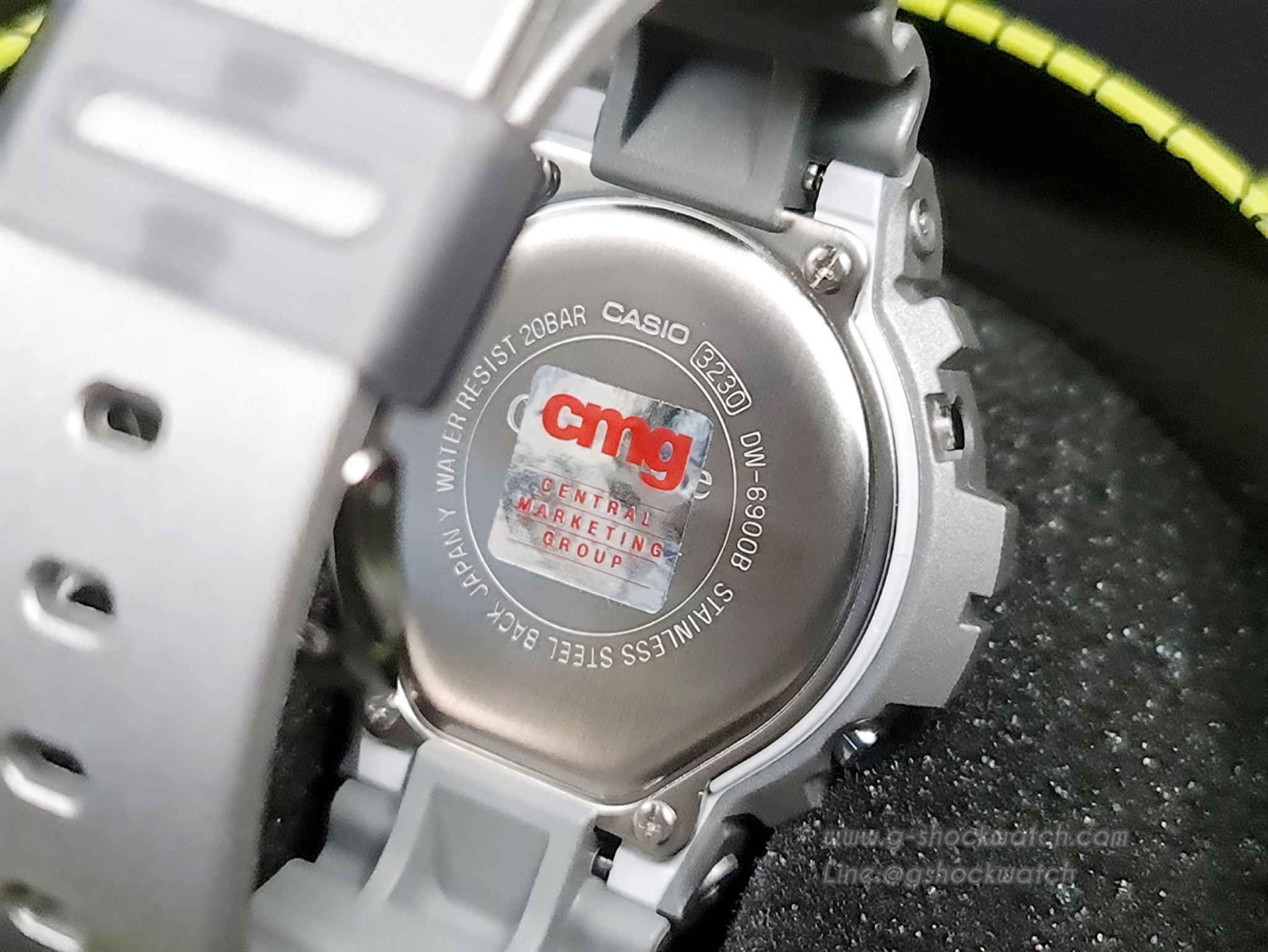 CASIO G-SHOCK นาฬิกาข้อมือ นาฬิกากันน้ำ นาฬิกาของแท้ ประกันศูนย์ CMG 1 ปี DW-6900PYU21-8DR ดำ