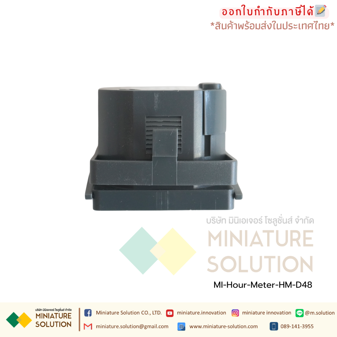 BERM Hour Meter เครื่องนับชั่วโมงการทำงาน Hourmeter Gauge ดิจิตอล อนาล็อก 220VAC (HM-1 / 1R / 1BIG / 2R / D48)