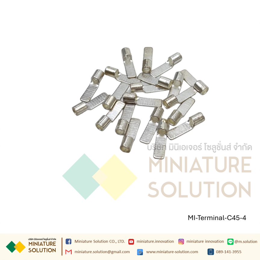 (10 ชิ้น/1 ชุด) หางปลาตรง แบบเปลือย หางปลาต่อเบรกเกอร์ C45-1.5 C45-2.5 C45-4 C45-6 C45-10 C45-16 C45-25 แพ็ค 10 ตัว