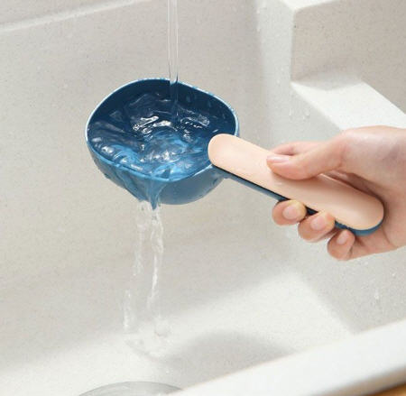 ช้อนตักข้าวสาร,ช้อนตักอาหาร,ที่ตักข้าวสาร,พร้อมที่หนีบถุง