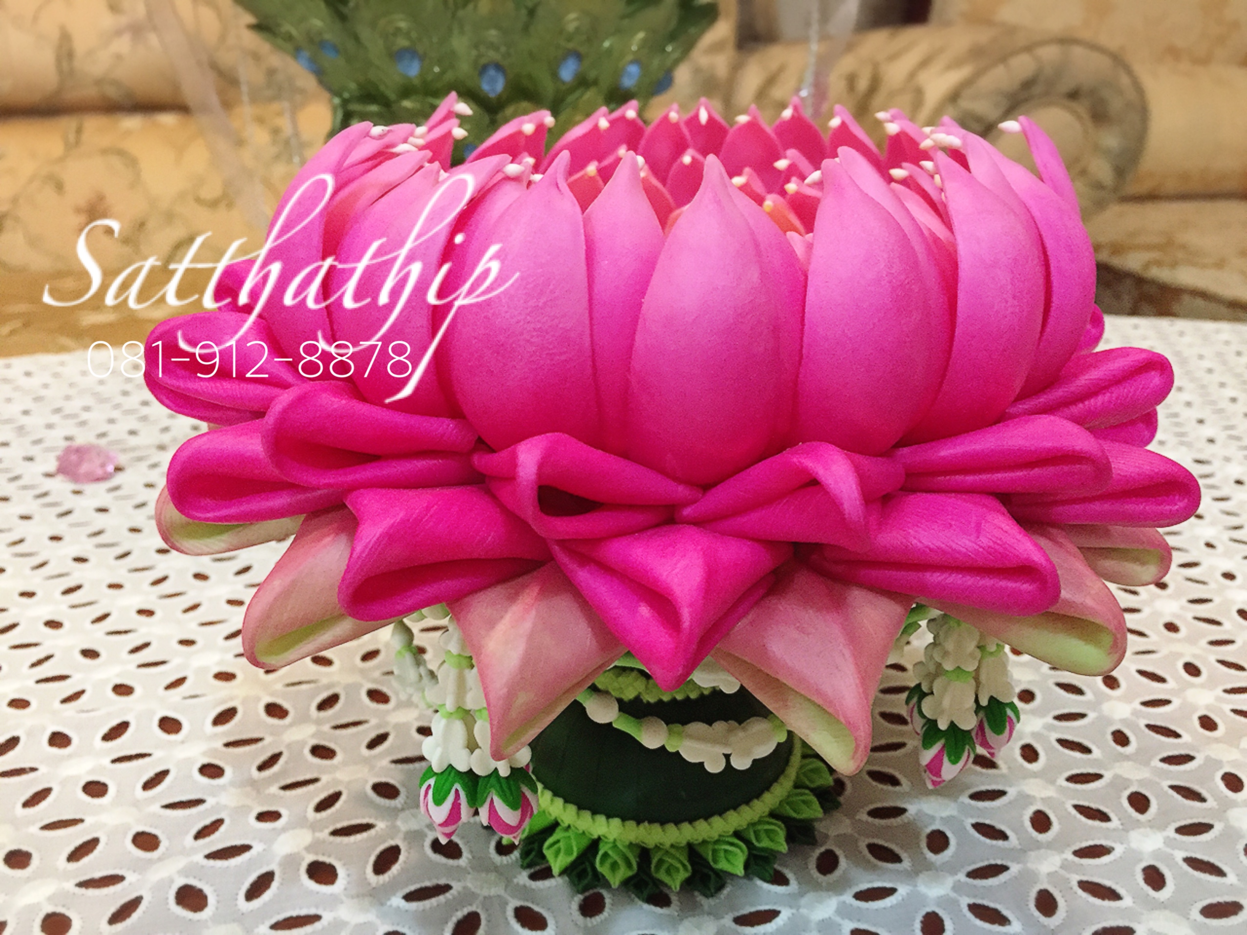 ถาดบัว ประดิษฐ์จากดิน - ฐานบัว ประดิษฐ์จากดิน - พานบัว ประดิษฐ์จากดิน - ถาดบัวดินปั้น - ฐานบัวดินปั้น - พานบัวดินปั้น -Tray