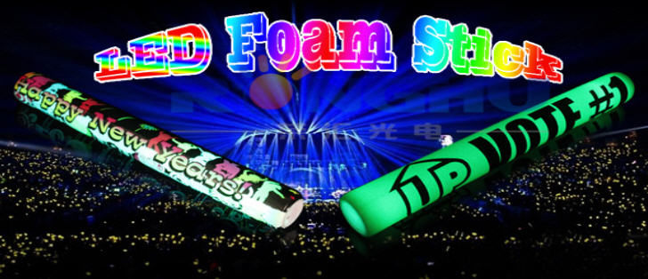 กระบองไฟโฟม,อุปกรณ์เชียร์คอนเสิร์ต,แท่งไฟกระพริบ,สั่งผลิต,เลือกสีได้