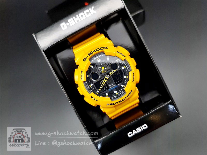 CASIO G-SHOCK นาฬิกาข้อมือ นาฬิกากันน้ำ นาฬิกาของแท้ ประกันศูนย์ CMG 1 ปี รุ่น GA-100A-9A