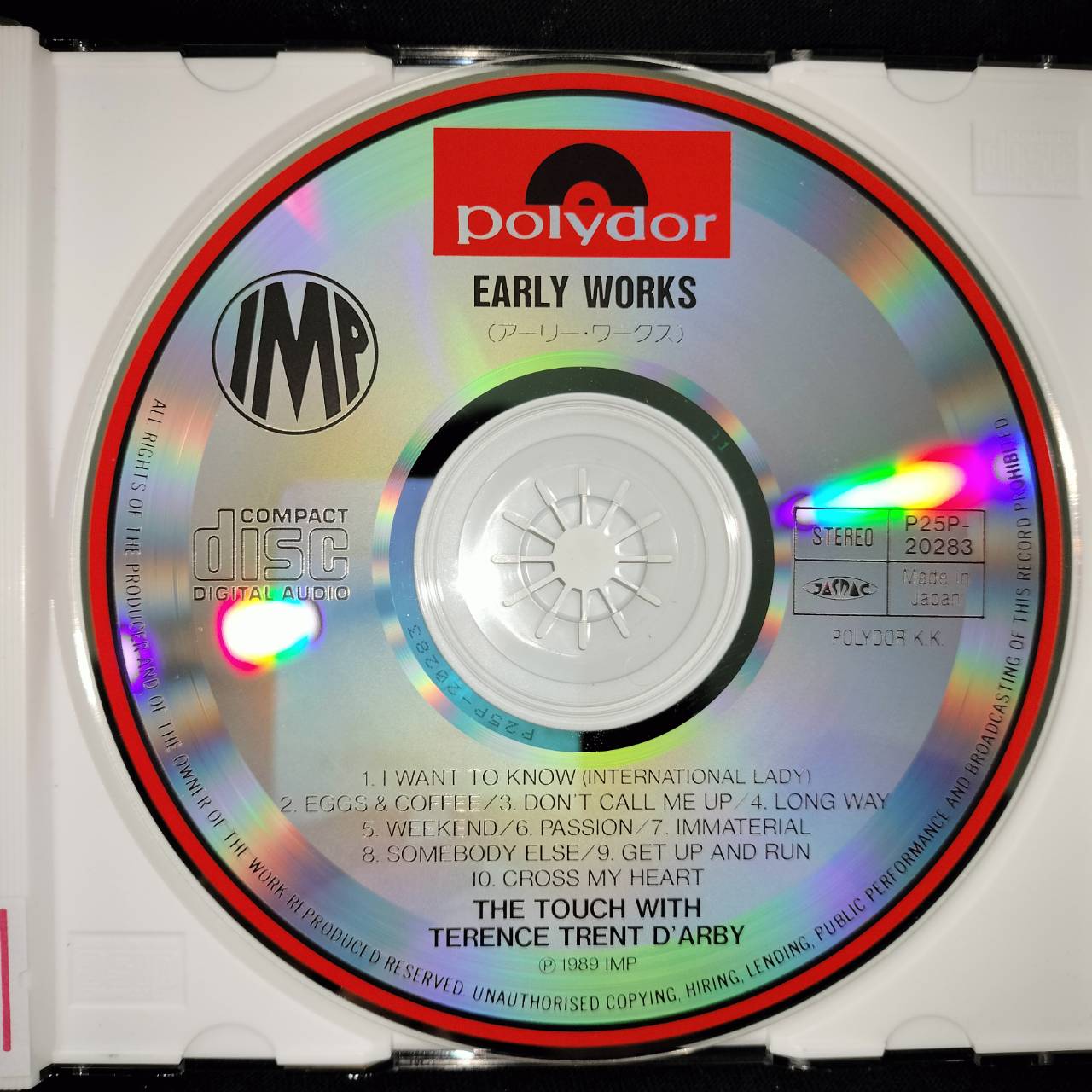 The Touch With Terence Trent D'Arby – Early Works / JAPAN / แผ่นสวย