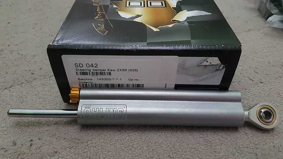 Set กันสะบัด+ขา Ohlins สำหรับ ZX6R 2019+