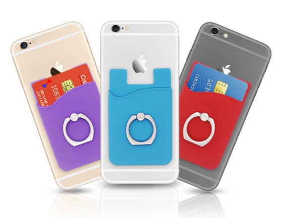 แหวนยึดโทรศัพท์พร้อมช่องเก็บบัตร,แหวนมือถือพร้อมซองใส่บัตรเครดิต
