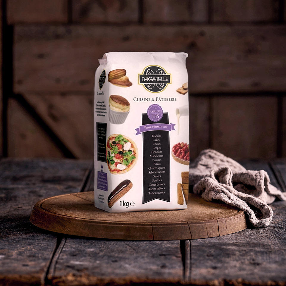 Bagatelle T55 1KG แป้งฝรั่งเศสอเนกประสงค์ (01-7333)