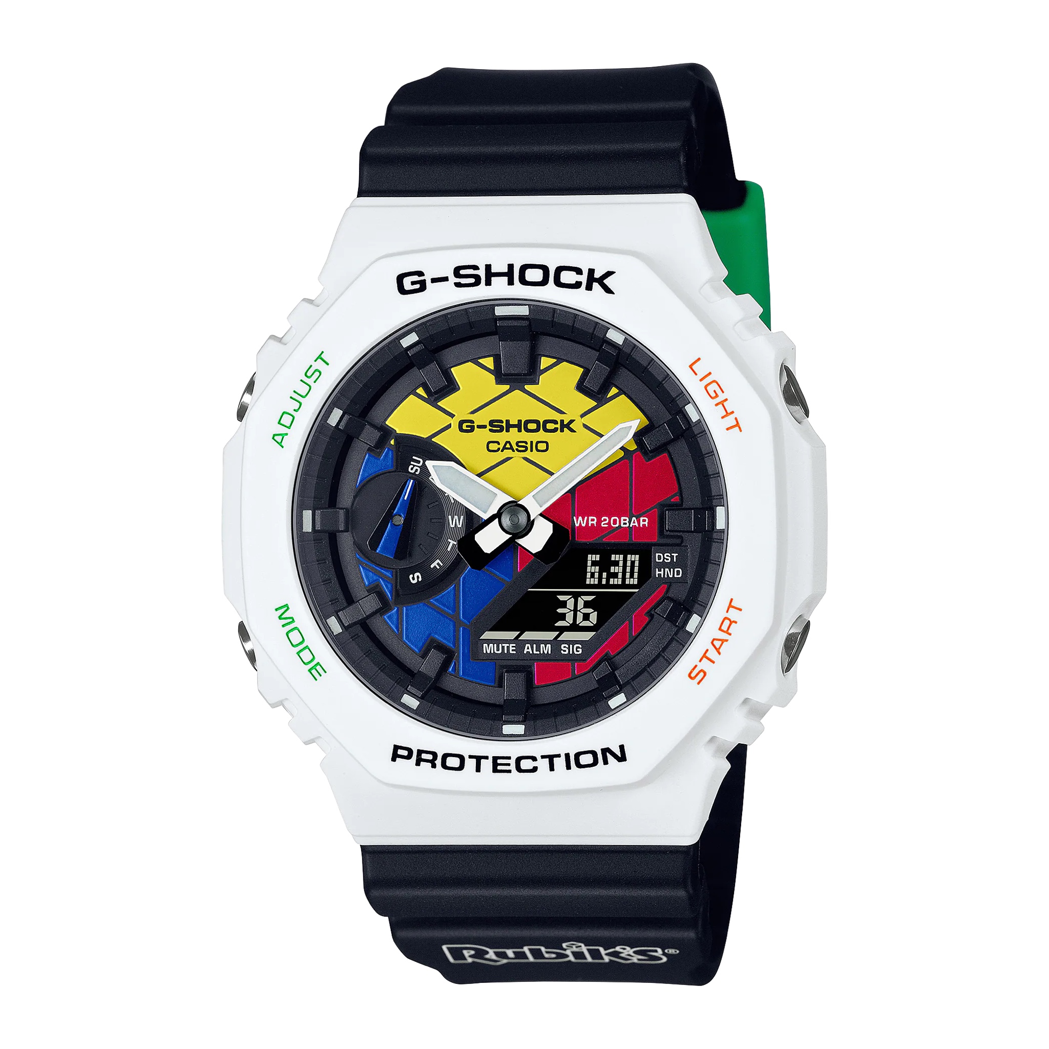 CASIO G-SHOCK นาฬิกาข้อมือ นาฬิกากันน้ำ นาฬิกาของแท้ ประกันศูนย์ CMG 1 ปี รุ่น GAE-2100RC-1A