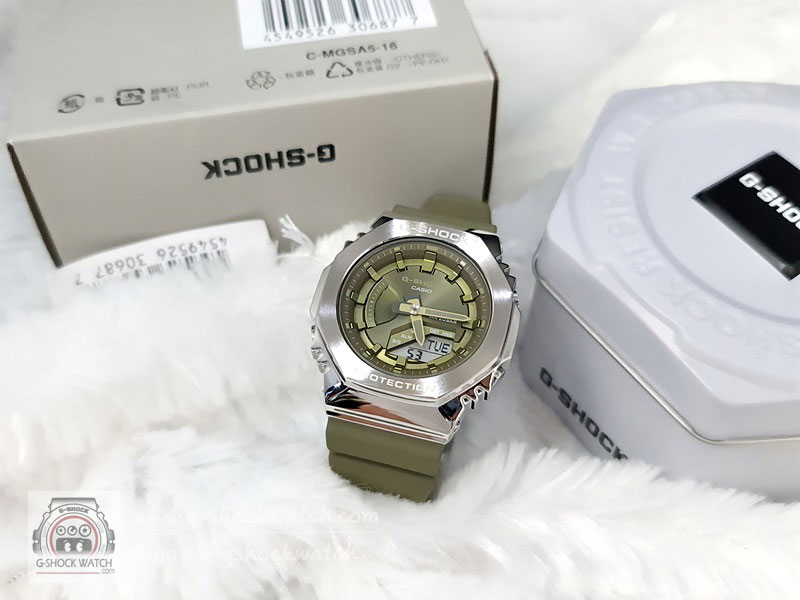 CASIO G-SHOCK นาฬิกาข้อมือ นาฬิกากันน้ำ นาฬิกาของแท้ ประกันศูนย์ CMG 1 ปี รุ่น GM-S2100-3A