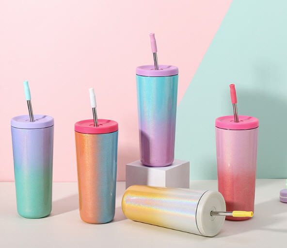 แก้วสแตนเลส,แก้วสแตนเลสพร้อมหลอด,304,สกรีนโลโก้