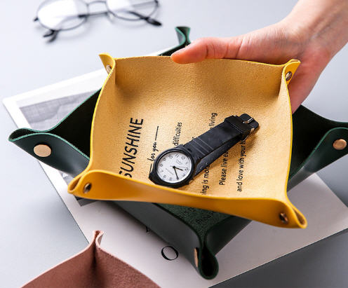 ถาดหนังเทียม